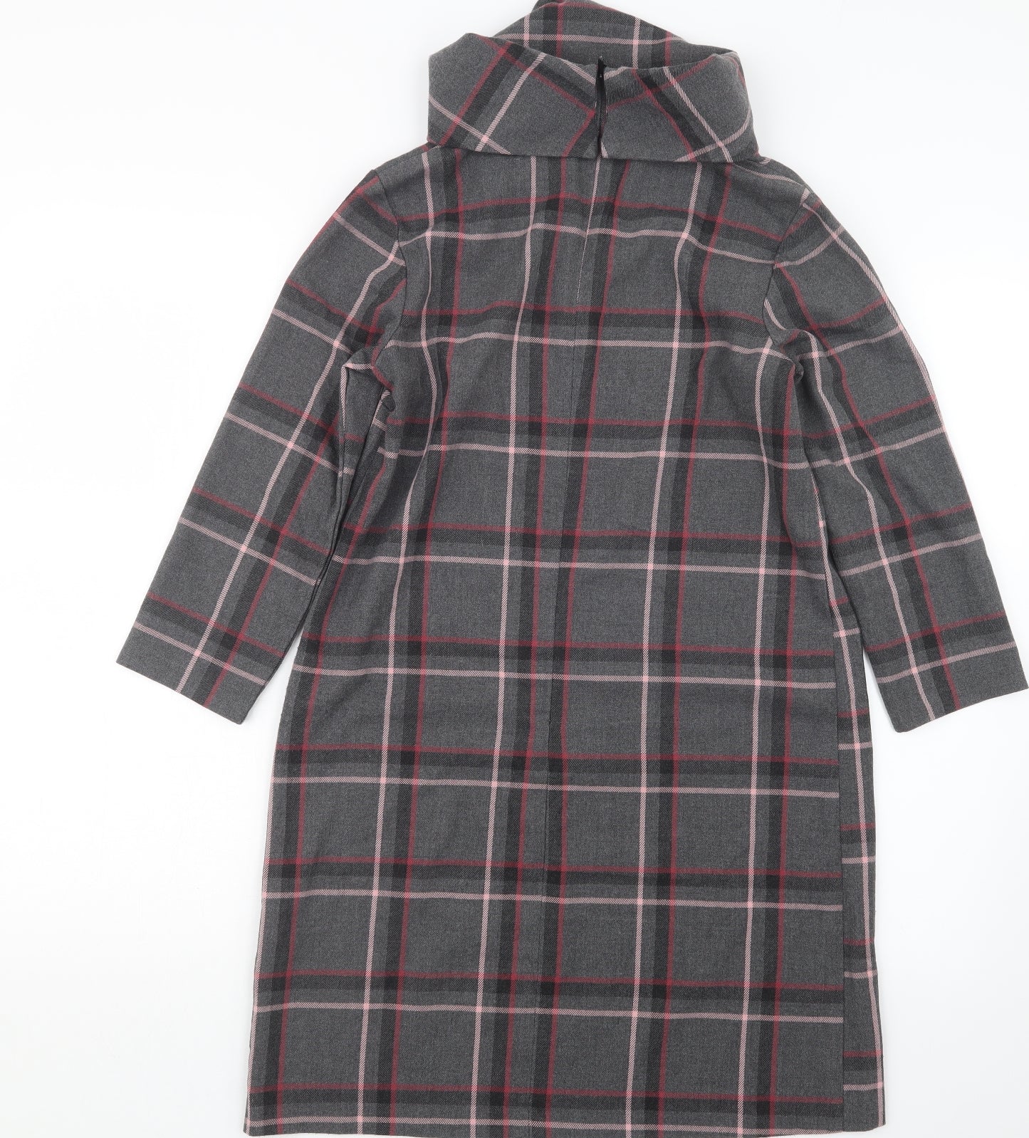 Mohito Womens Grey Check  Shirt Dress  Size 6