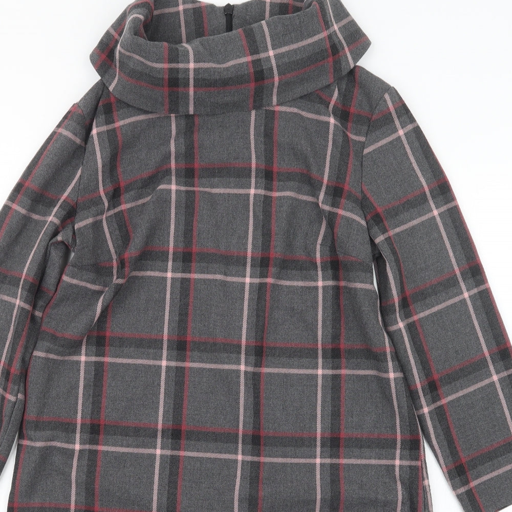 Mohito Womens Grey Check  Shirt Dress  Size 6