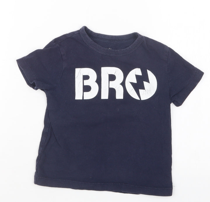 Gap Boys Blue Basic T-Shirt Size 2 Years