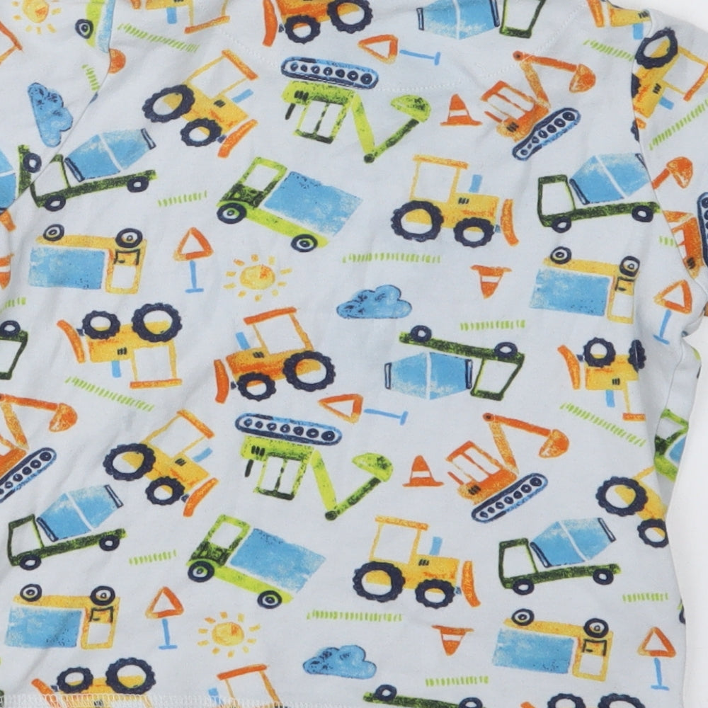 George Boys White Geometric   Pyjama Set Size 3-4 Years