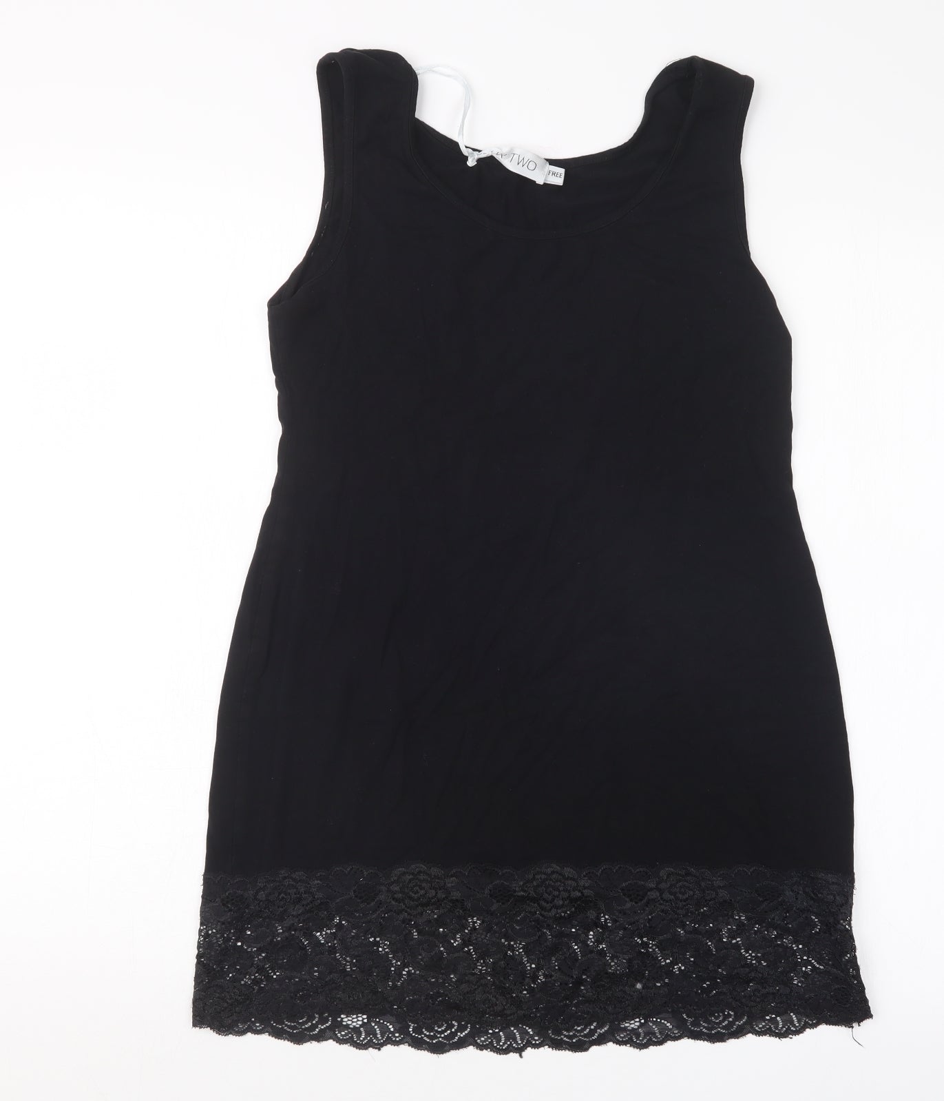 Deux Two Womens Black   Basic Tank One Size