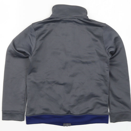 Nike Boys Grey Colourblock  Full Zip Sweatshirt Size 10-11 Years  - Blue