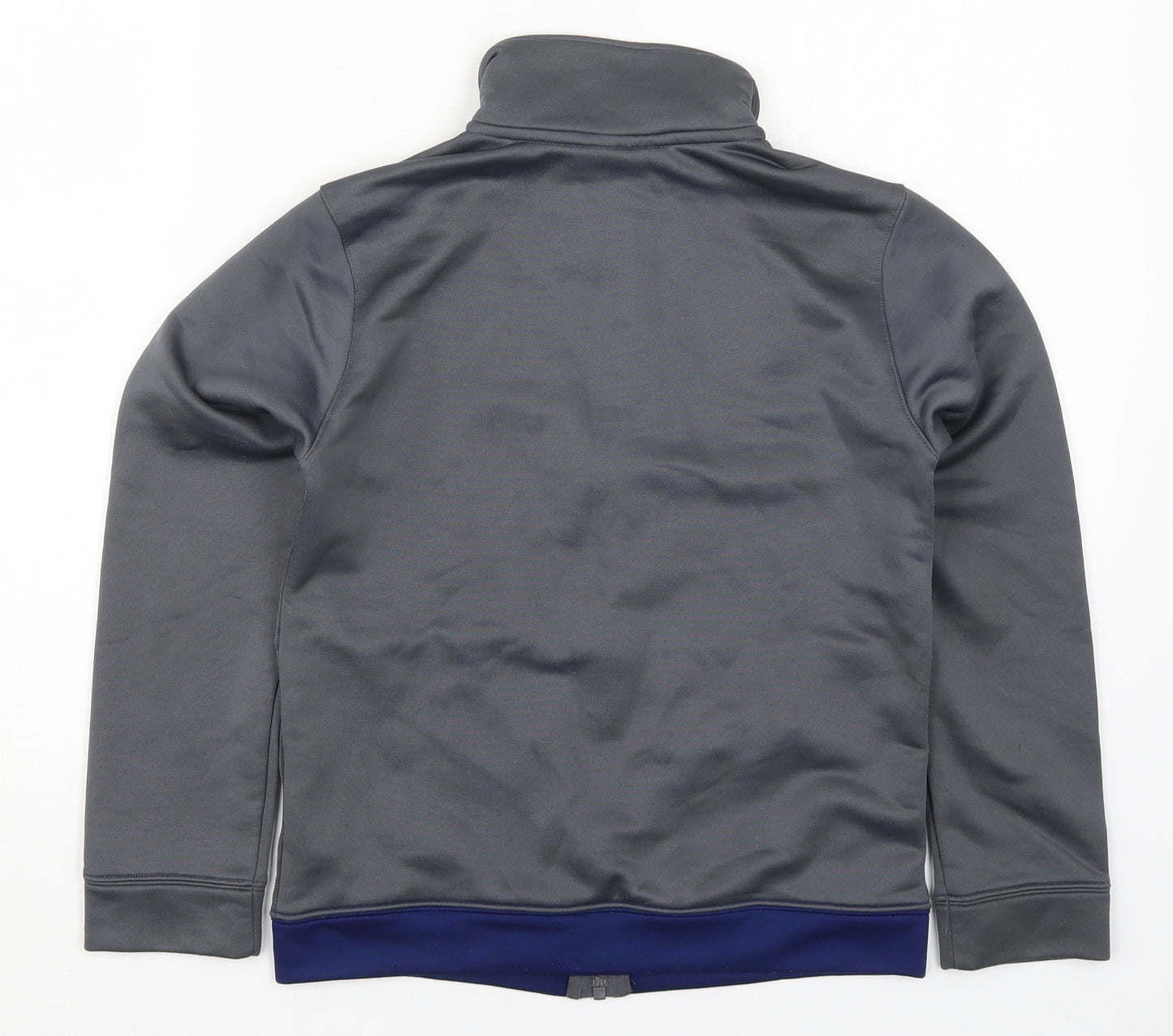 Nike Boys Grey Colourblock  Full Zip Sweatshirt Size 10-11 Years  - Blue