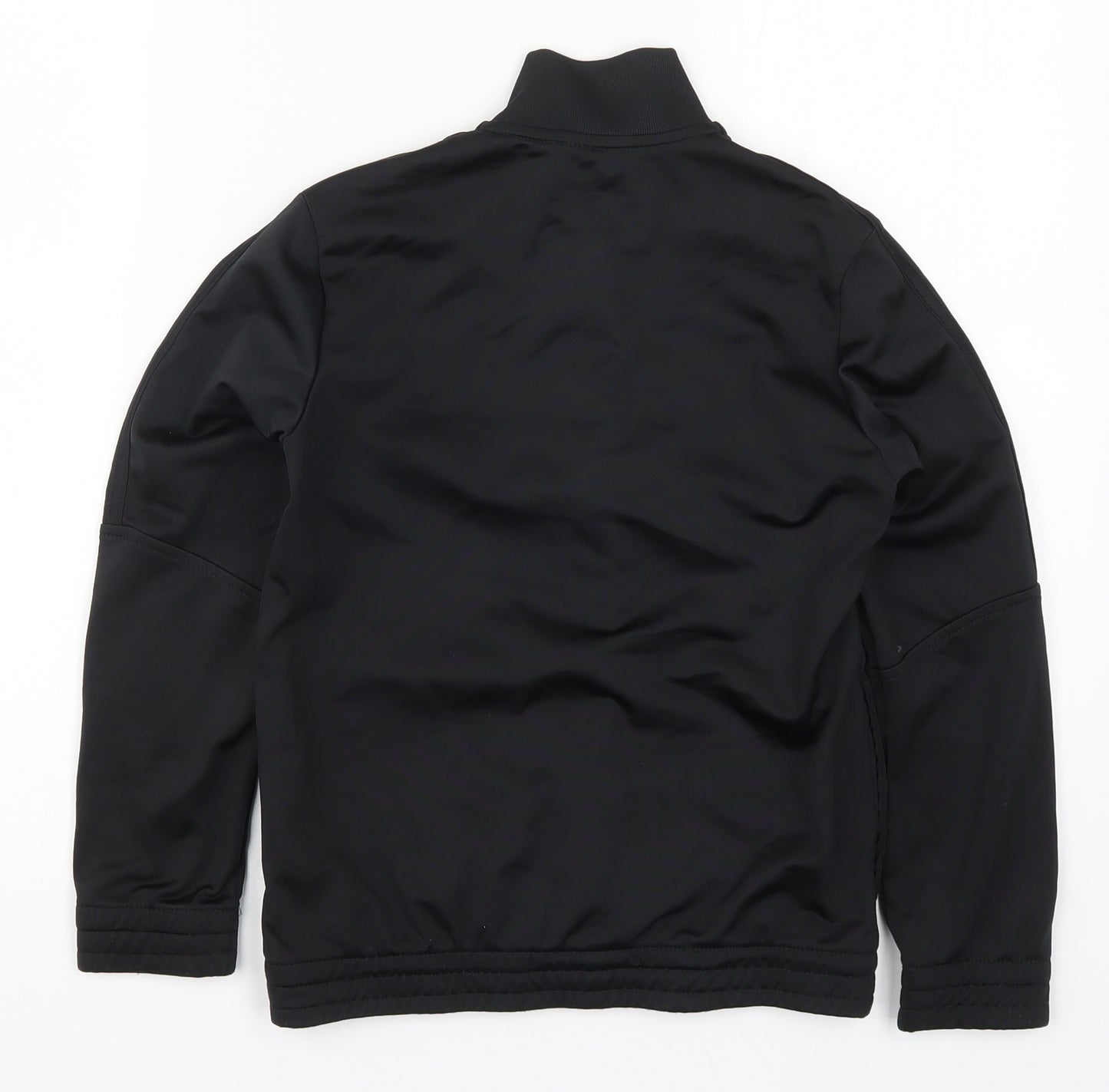 adidas Boys Black   Full Zip Sweatshirt Size 9-10 Years