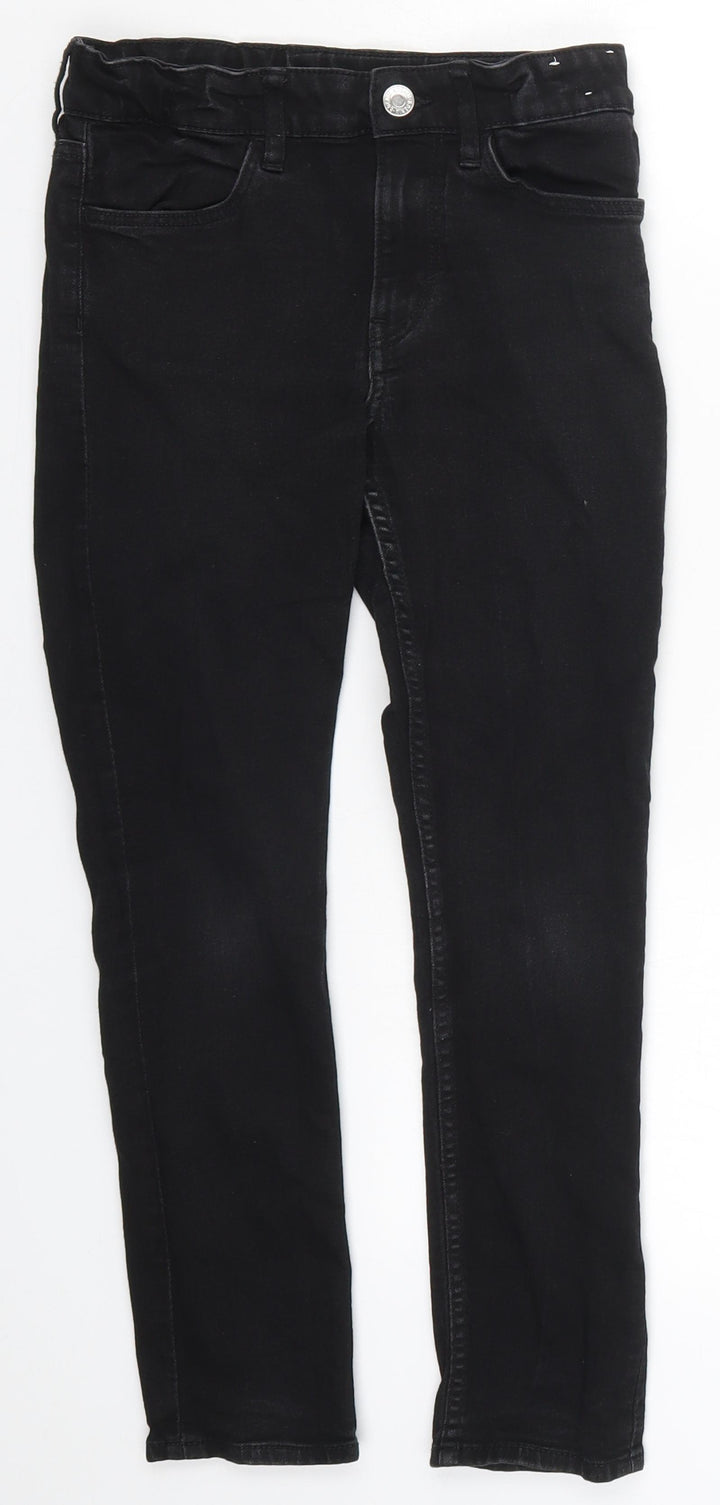 H&M Girls Black  Denim Skinny Jeans Size 10 Years