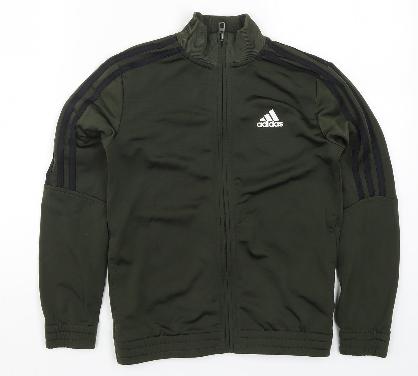 adidas Boys Green   Full Zip Sweatshirt Size 9-10 Years