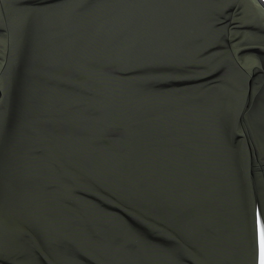 adidas Boys Green   Full Zip Sweatshirt Size 9-10 Years