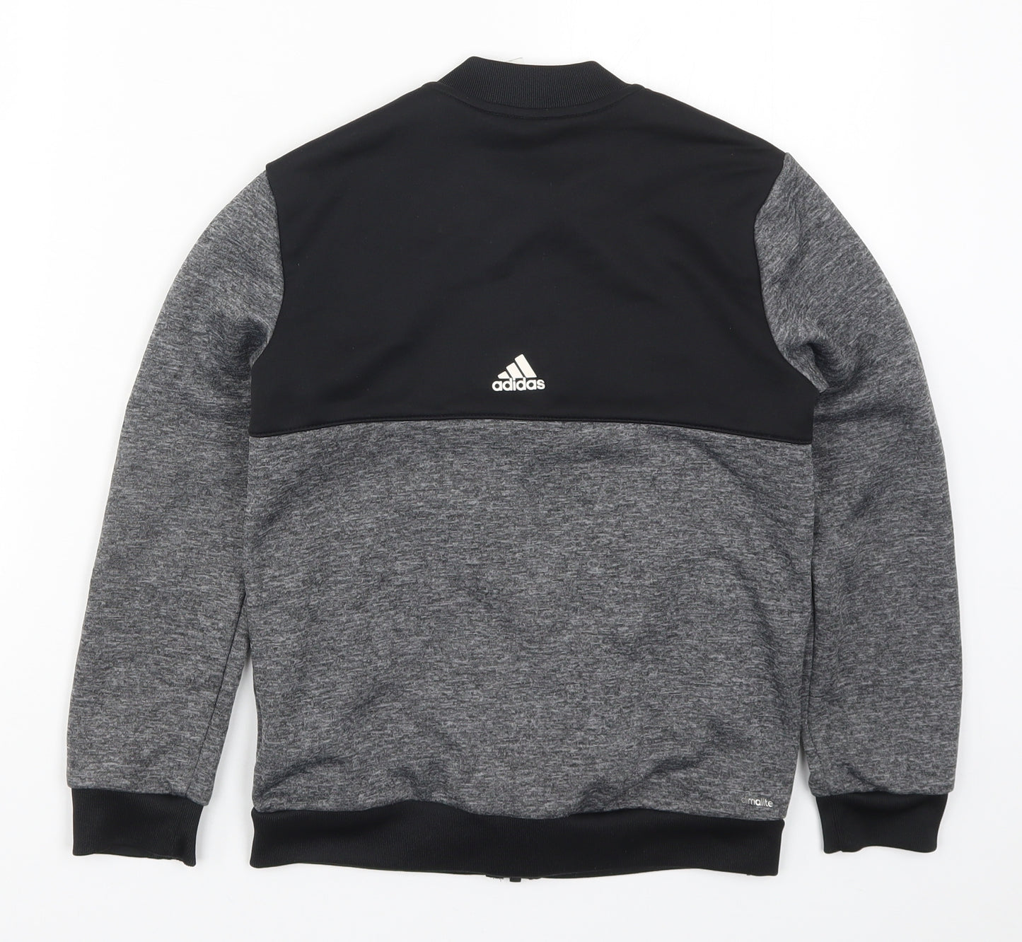 adidas Boys Grey   Full Zip Sweatshirt Size 9-10 Years