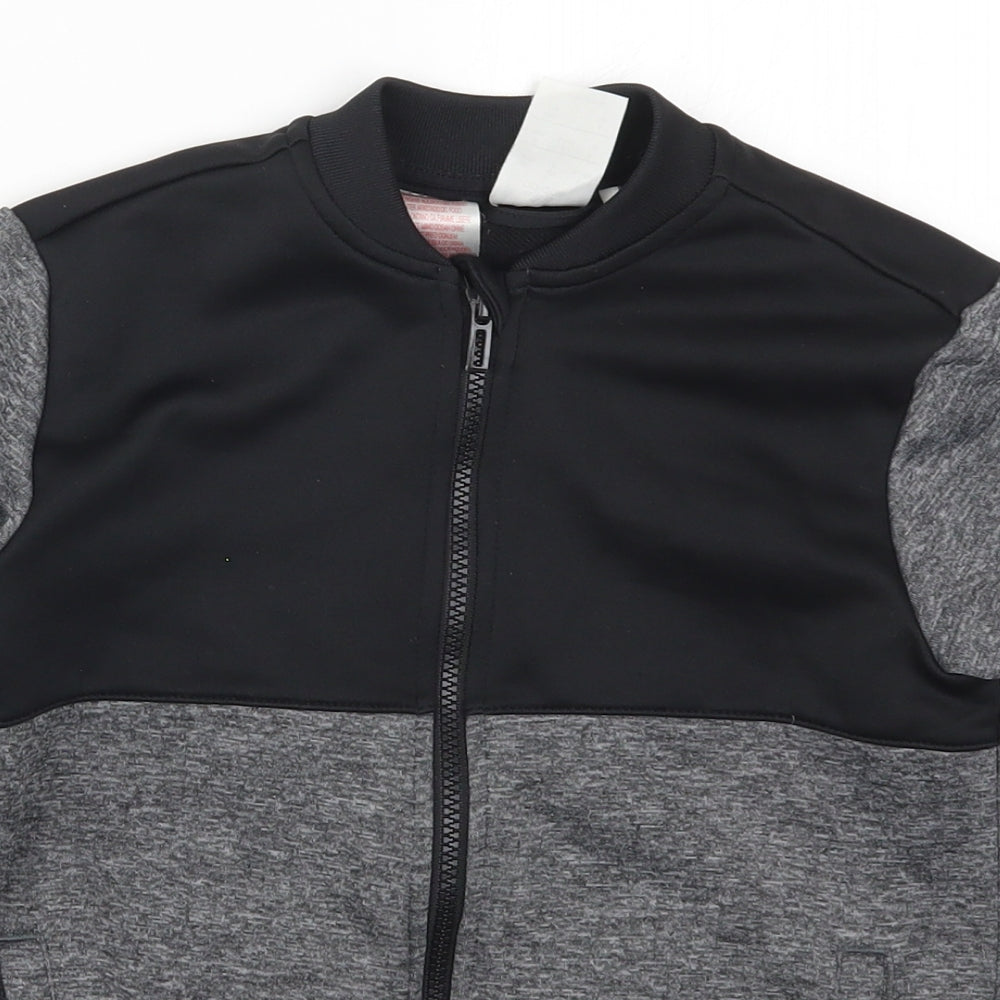 adidas Boys Grey   Full Zip Sweatshirt Size 9-10 Years