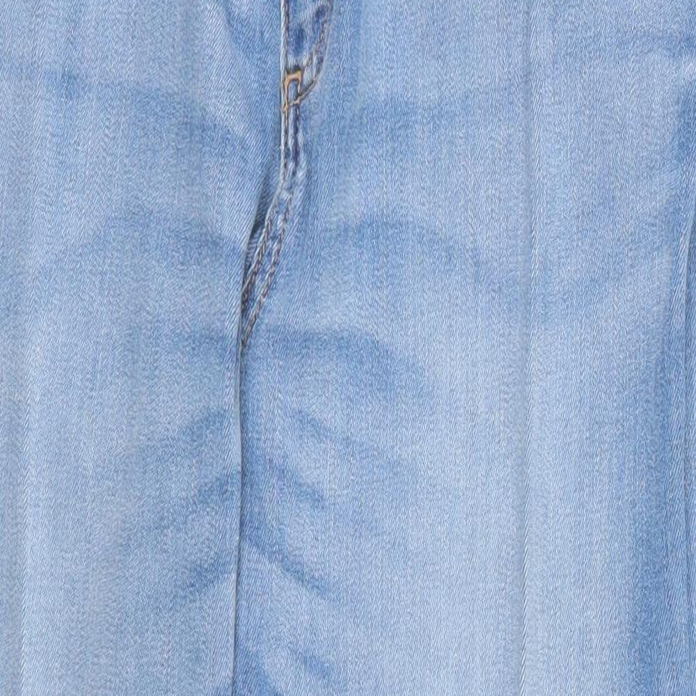 F&F Womens Blue  Denim Cropped Jeans Size 18 L23 in