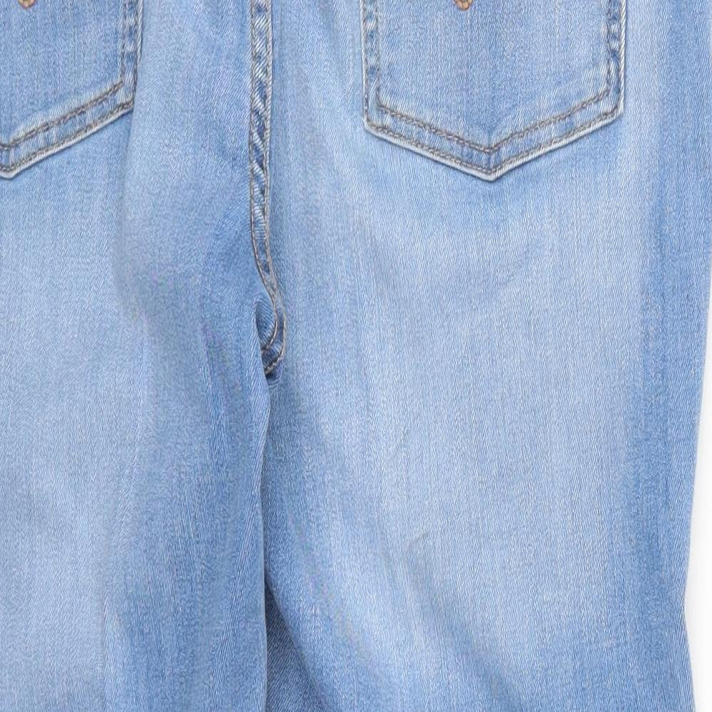 F&F Womens Blue  Denim Cropped Jeans Size 18 L23 in