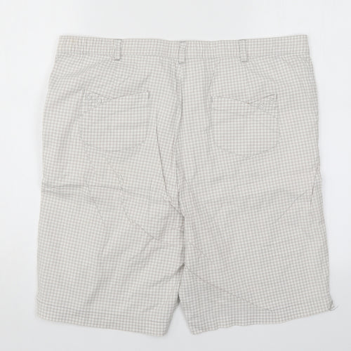 Emreco Womens Grey Check  Bermuda Shorts Size 38
