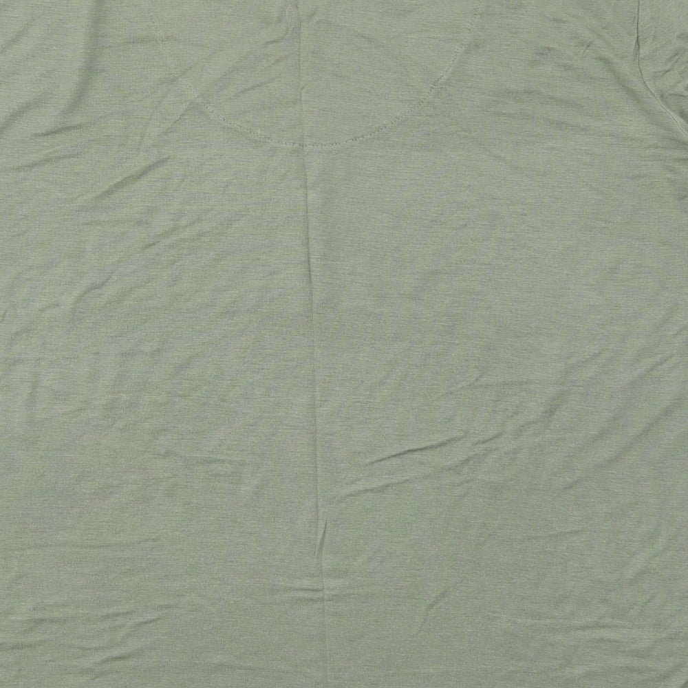 Primark Womens Green Solid  Top Pyjama Top Size 18