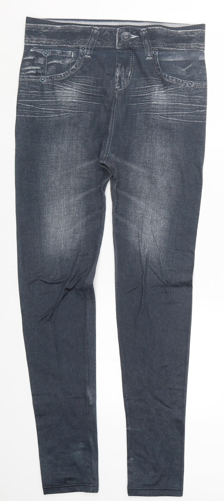 Trim & Slim Womens Blue Carrot Leggings Size 30 in L28 in