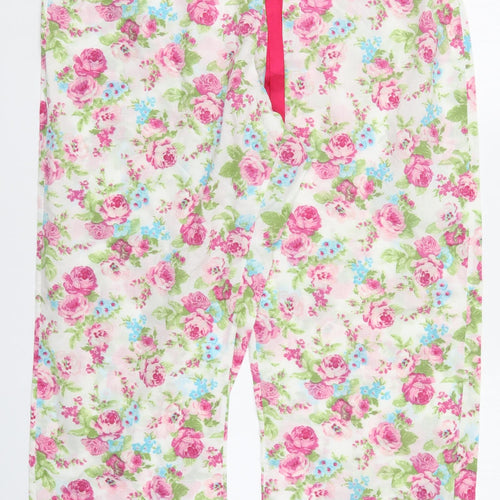 Preworn Womens Multicoloured Floral  Trousers  Size 42 in L28 in - Pyjama Pants