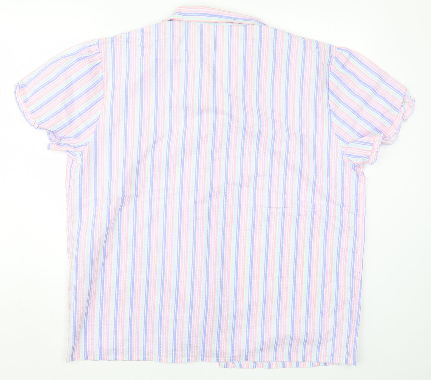Preworn Womens Multicoloured Striped  Top Pyjama Top Size 18