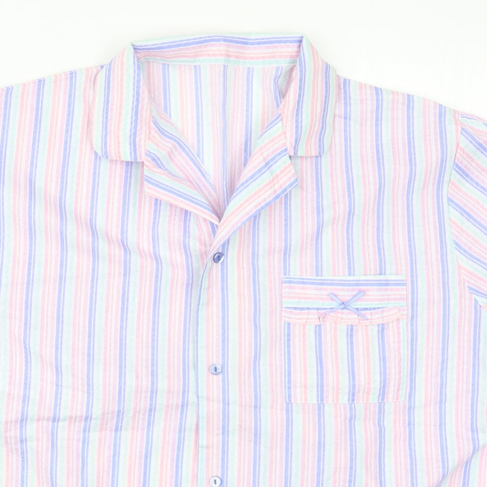 Preworn Womens Multicoloured Striped  Top Pyjama Top Size 18
