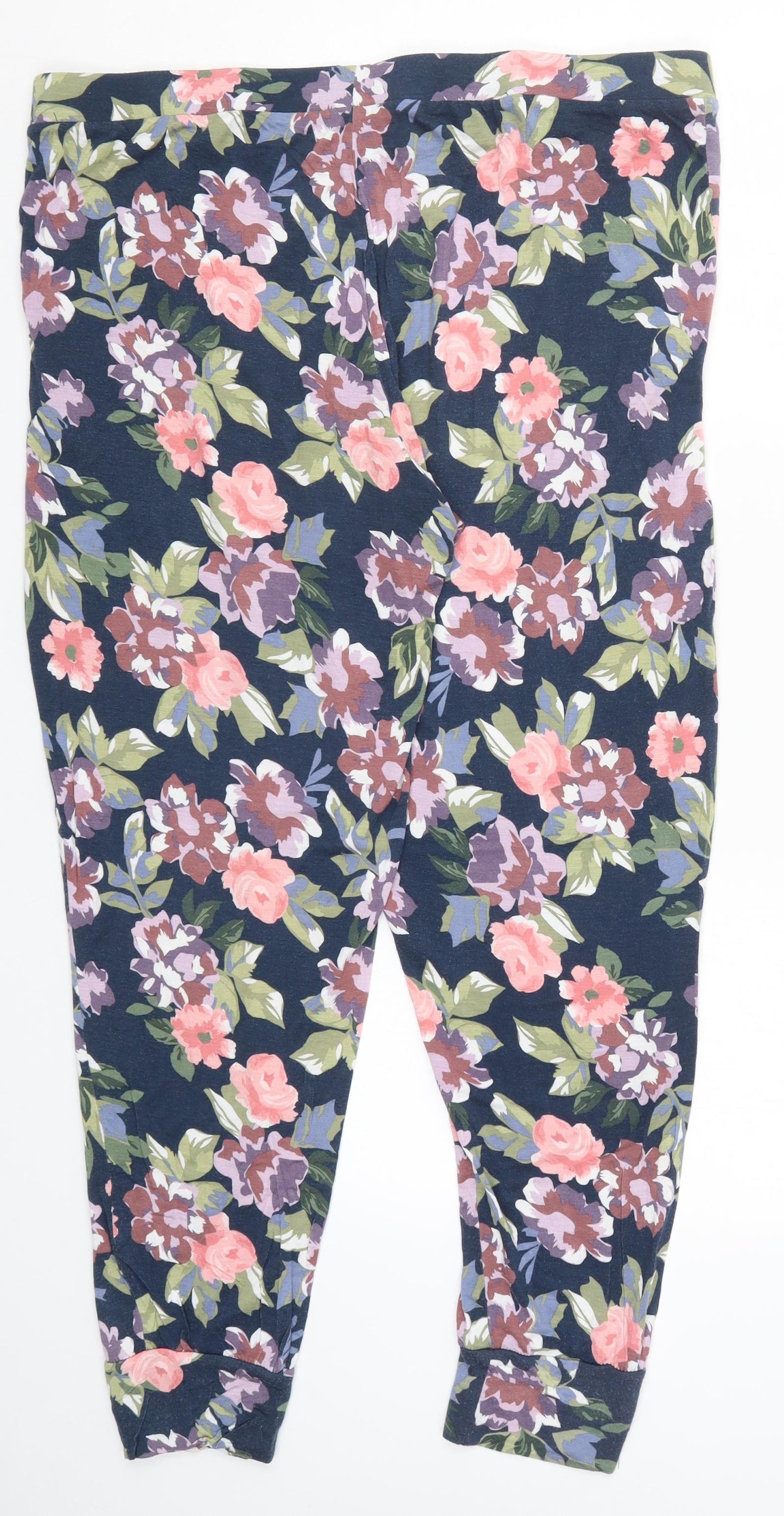 Preworn Womens Multicoloured Floral  Trousers  Size 38 in L27.5 in