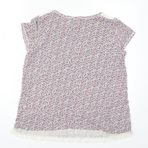 Simply Vera Womens Pink Geometric Rayon Top Pyjama Top Size L