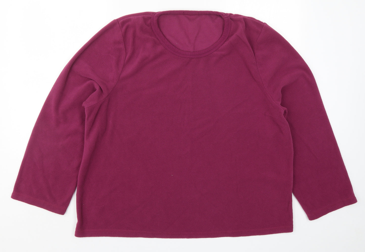 Preworn Womens Pink Solid  Top Pyjama Top Size L