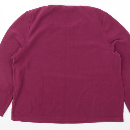 Preworn Womens Pink Solid  Top Pyjama Top Size L