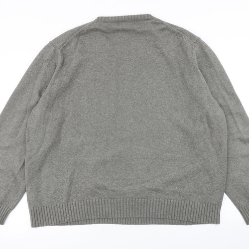 Polo Ralph Lauren Mens Grey  Knit Pullover Jumper Size 2XL