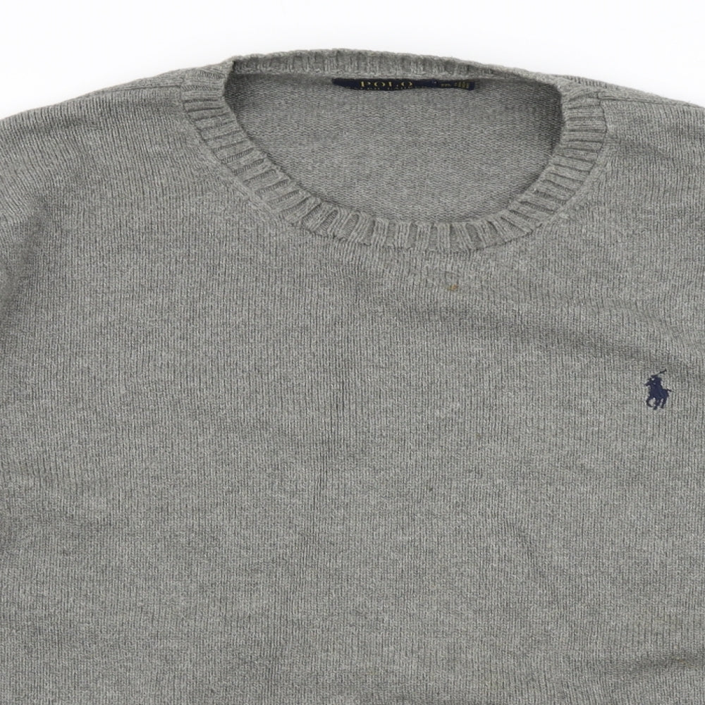 Polo Ralph Lauren Mens Grey  Knit Pullover Jumper Size 2XL