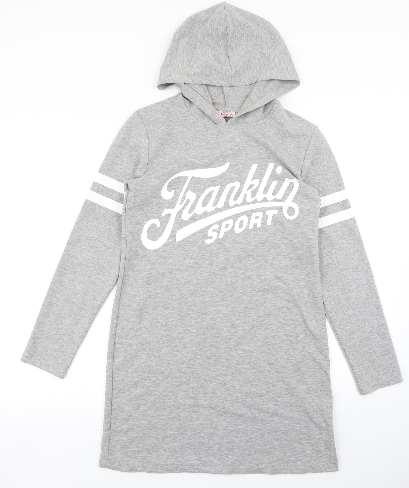 Teto Girls Grey   Pullover Hoodie Size 15 Years  - Longline