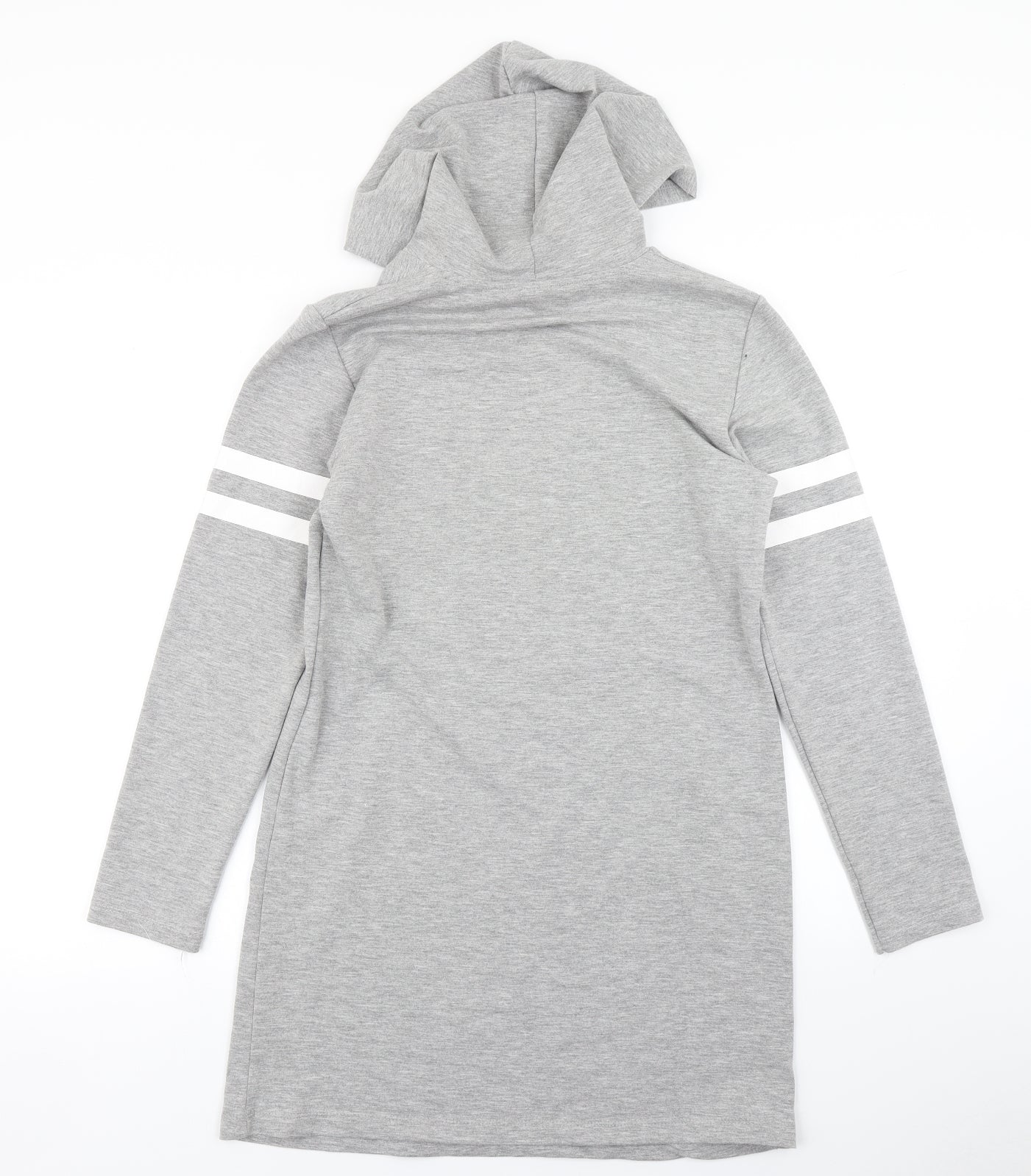 Teto Girls Grey   Pullover Hoodie Size 15 Years  - Longline