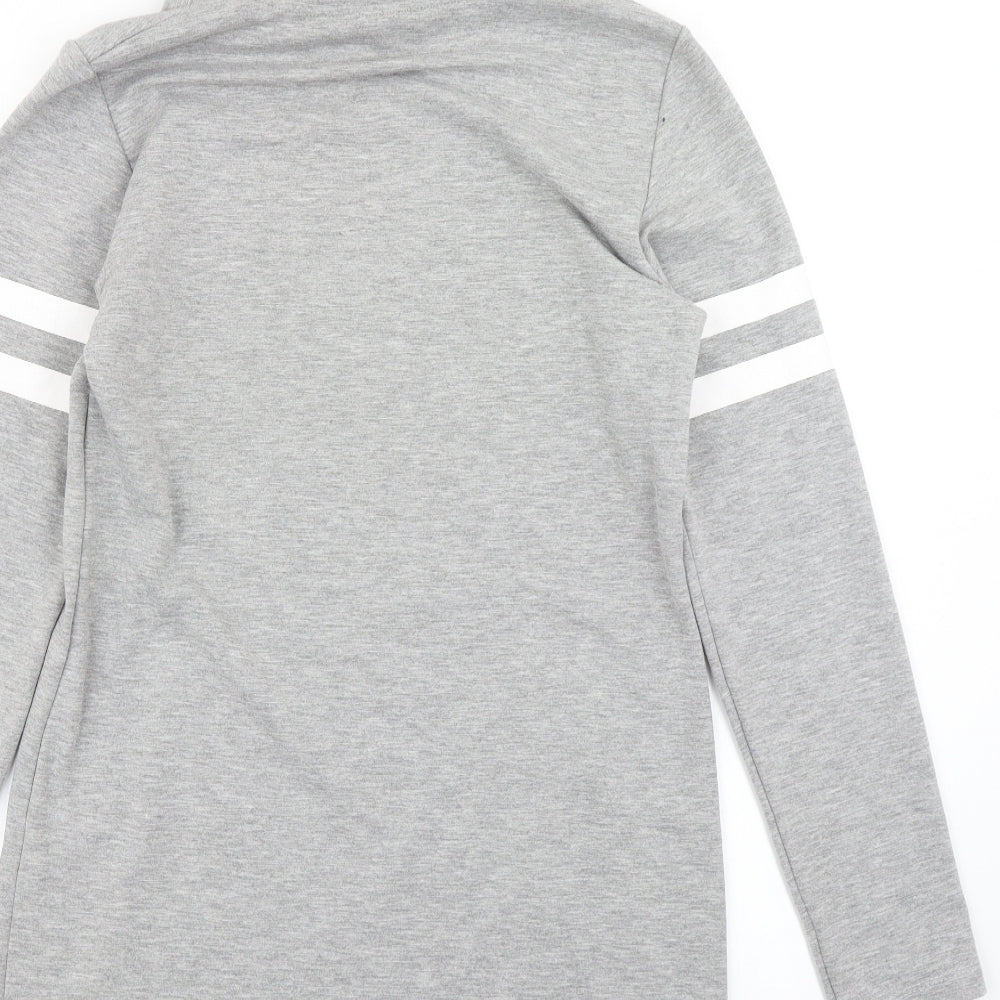 Teto Girls Grey   Pullover Hoodie Size 15 Years  - Longline