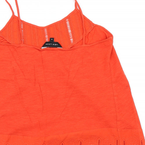 New Look Womens Orange   Camisole T-Shirt Size 6