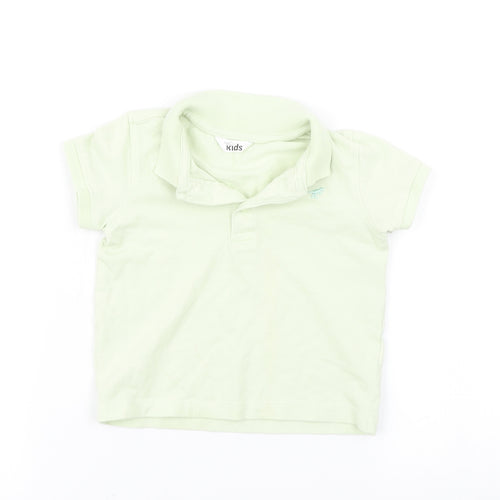 M&Co Boys Green   Basic Polo Size 18-24 Months