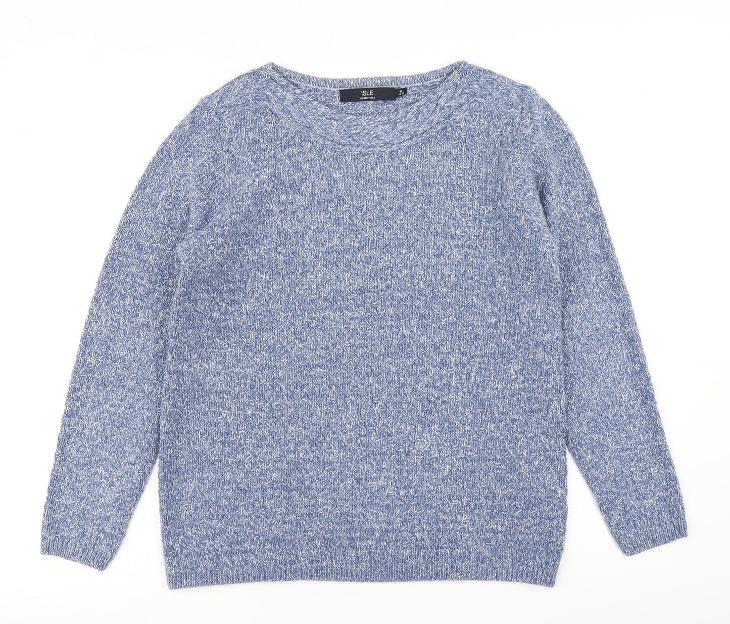 Isle Womens Blue  Knit Pullover Jumper Size M