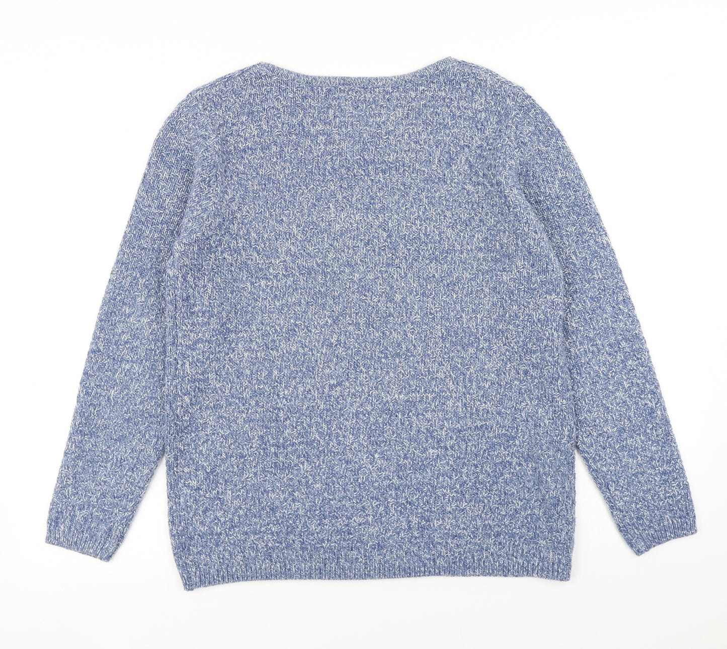 Isle Womens Blue  Knit Pullover Jumper Size M