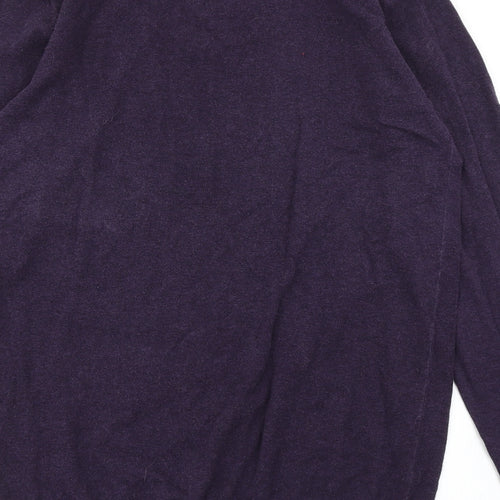 ACW85 Mens Purple  Knit  Polo Size S