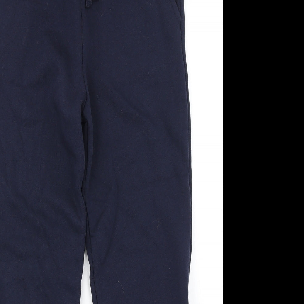 M&S Boys Blue   Jogger Trousers Size 9 Years