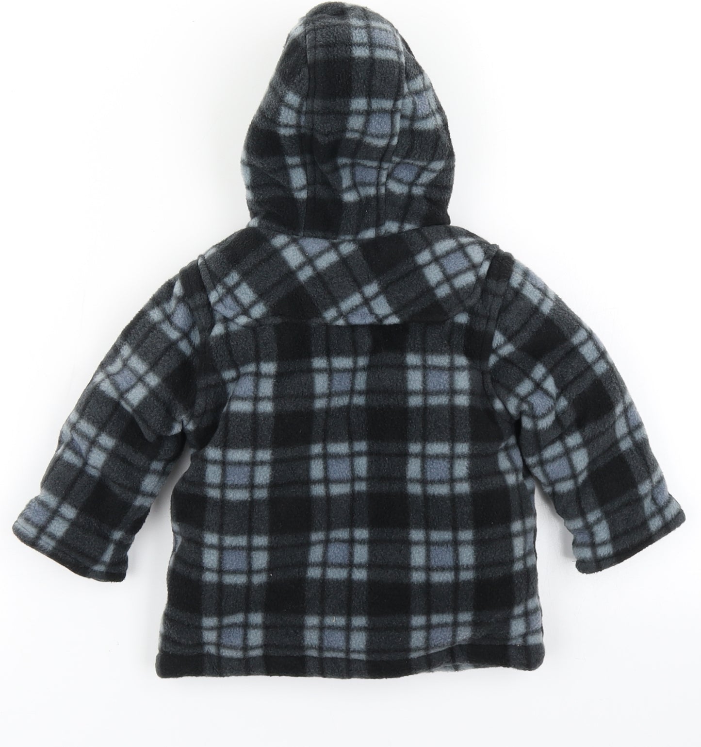 George Boys Blue Check Fleece Jacket  Size 3-6 Months