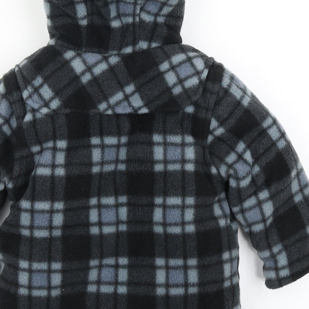 George Boys Blue Check Fleece Jacket  Size 3-6 Months
