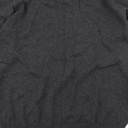 Burton Mens Grey Argyle/Diamond Knit Pullover Jumper Size M