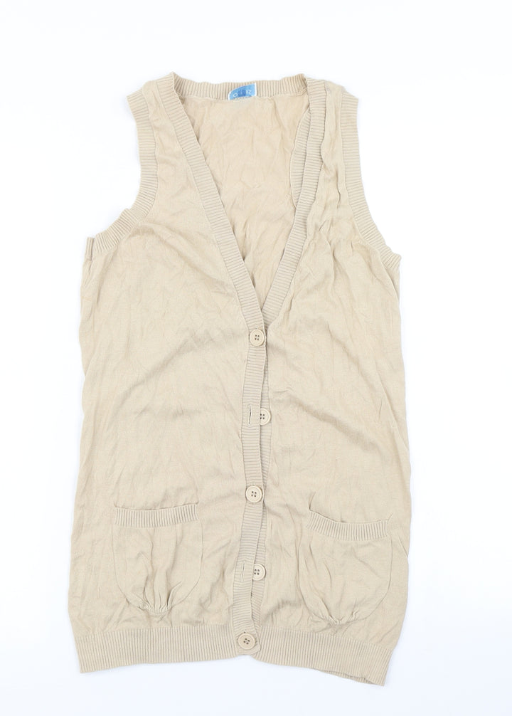 Oasis Womens Brown  Knit Cardigan Jumper Size 8