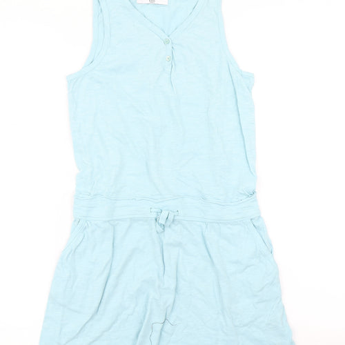 M&S Girls Blue   Skater Dress  Size 9-10 Years