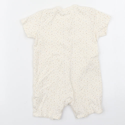 George Girls Beige Spotted  Romper One-Piece Size 9-12 Months