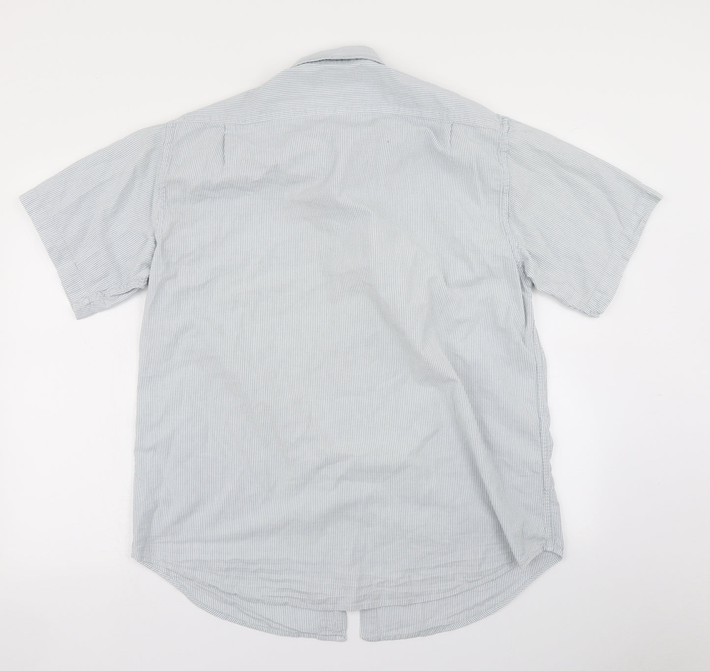 Naturalife Mens Blue Striped   Button-Up Size L
