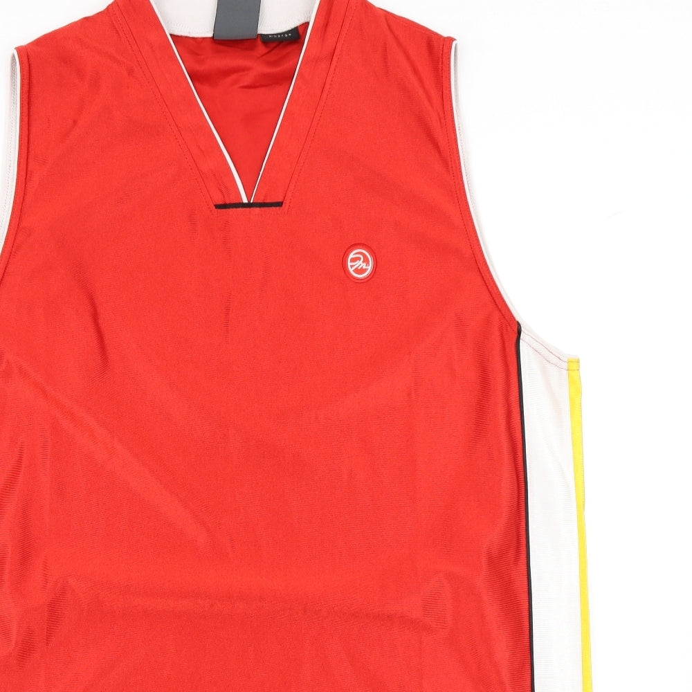 Sir Benny Hiles Mens Red   Basic Tank Size XL