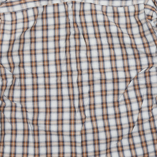 New Look Mens Brown Plaid   Button-Up Size L