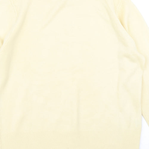 Papaya Womens Yellow  Knit Pullover Jumper Size 12