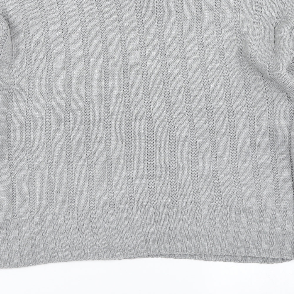 Preworn Womens Grey  Knit Pullover Jumper Size S  - Cropped