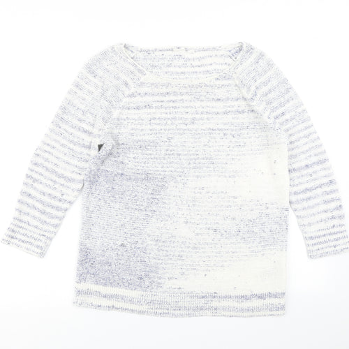 Gap Womens Blue Striped Knit Pullover Jumper Size S