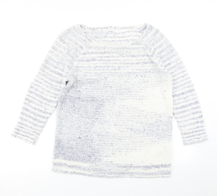 Gap Womens Blue Striped Knit Pullover Jumper Size S