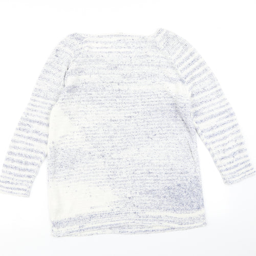Gap Womens Blue Striped Knit Pullover Jumper Size S